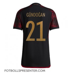 Tyskland Ilkay Gundogan #21 Borta Matchtröja VM 2022 Kortärmad